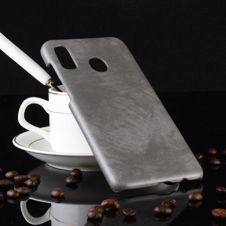 Shockproof Litchi Texture PC + PU Case for Galaxy A20