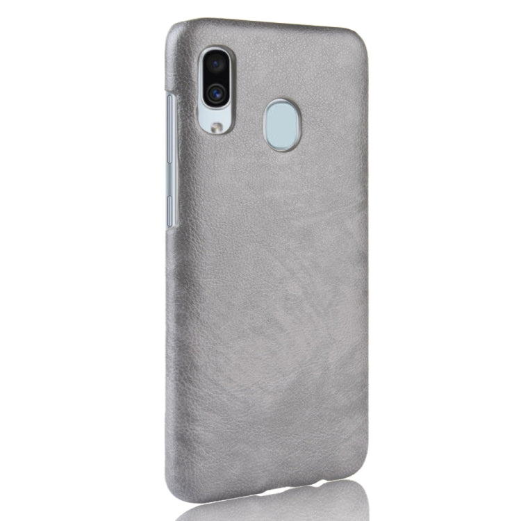 Shockproof Litchi Texture PC + PU Case for Galaxy A20