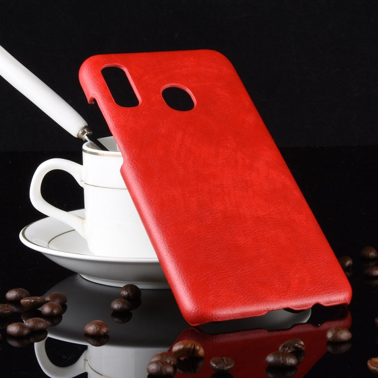 Shockproof Litchi Texture PC + PU Case for Galaxy A20