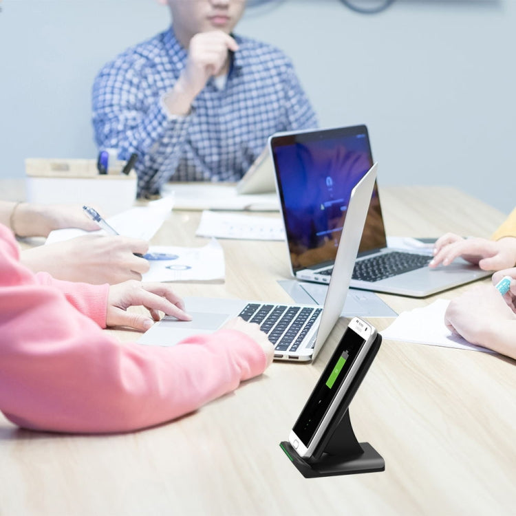 G100 10W Output Vertical Fast Charging Wireless Charger with LED Indicator, For iPhone, Galaxy, Huawei, Xiaomi, LG, HTC and other QI Standard Smart Phones
