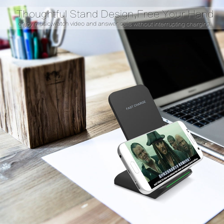 G100 10W Output Vertical Fast Charging Wireless Charger with LED Indicator, For iPhone, Galaxy, Huawei, Xiaomi, LG, HTC and other QI Standard Smart Phones