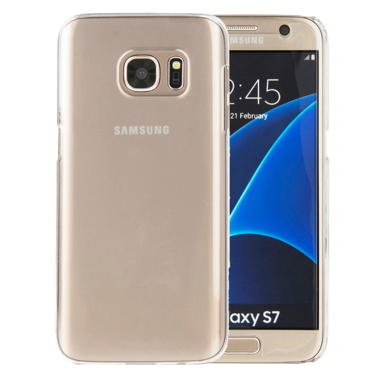 For Galaxy S7 / G930 Transparent Crystal Hard Shell Plastic Protective Case