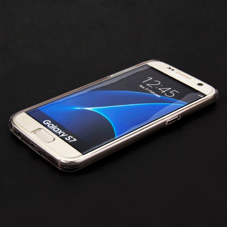 For Galaxy S7 / G930 Transparent Crystal Hard Shell Plastic Protective Case