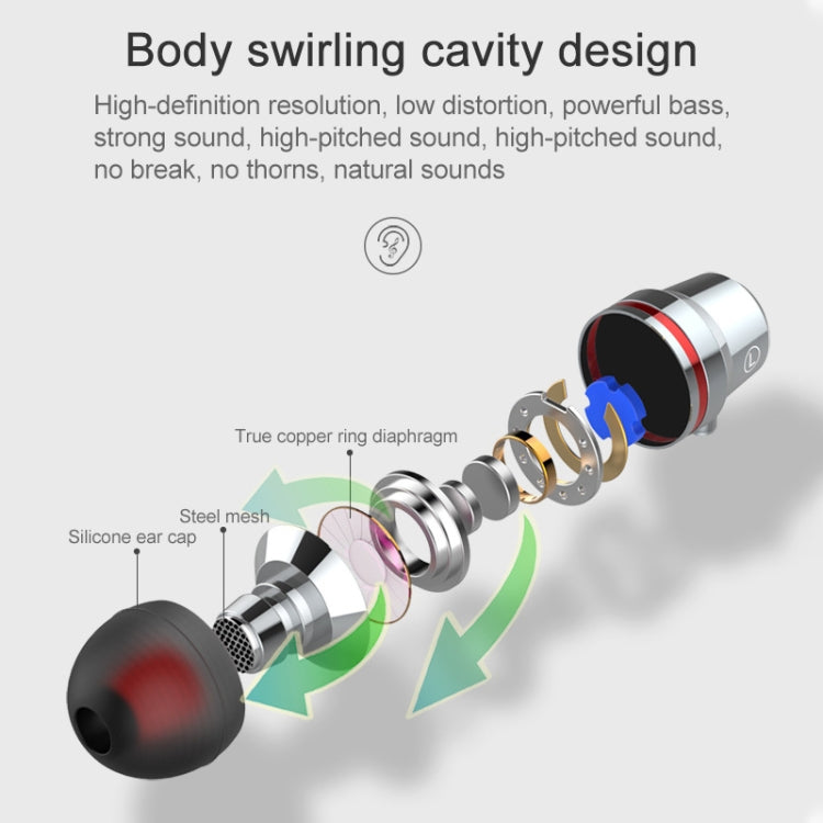 G82 1.2m Wired In Ear USB-C / Type-C Interface Metal HiFi Earphones with Mic