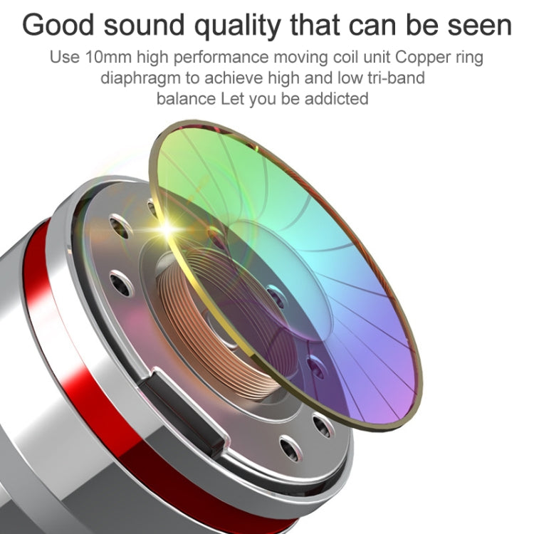 G82 1.2m Wired In Ear USB-C / Type-C Interface Metal HiFi Earphones with Mic