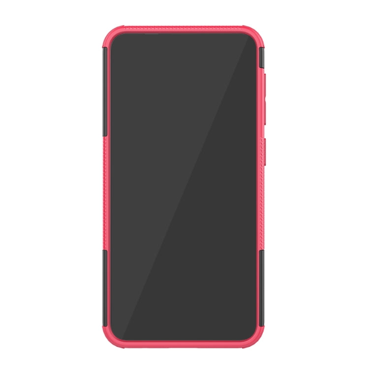 Shockproof  PC + TPU Tire Pattern Case for Galaxy M10, with Holder