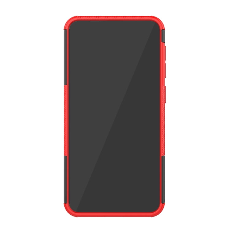Shockproof  PC + TPU Tire Pattern Case for Galaxy M10, with Holder