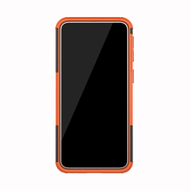 Shockproof  PC + TPU Tire Pattern Case for Galaxy A40, with Holder