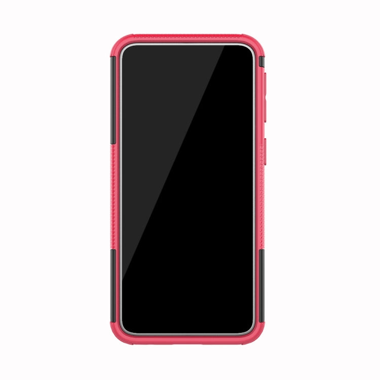 Shockproof  PC + TPU Tire Pattern Case for Galaxy A40, with Holder