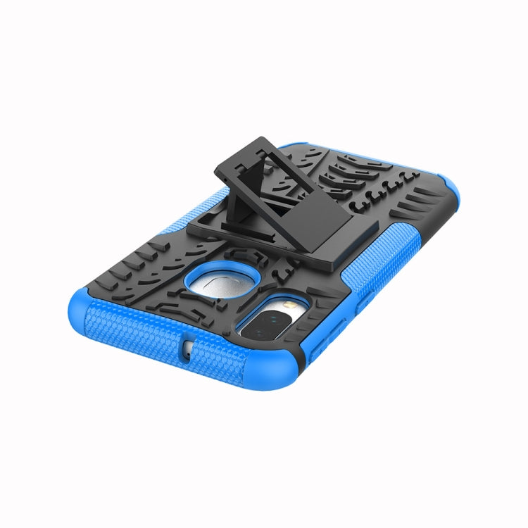 Shockproof  PC + TPU Tire Pattern Case for Galaxy A40, with Holder