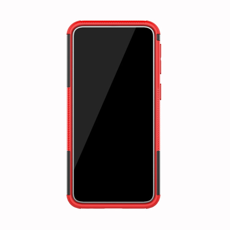 Shockproof  PC + TPU Tire Pattern Case for Galaxy A40, with Holder