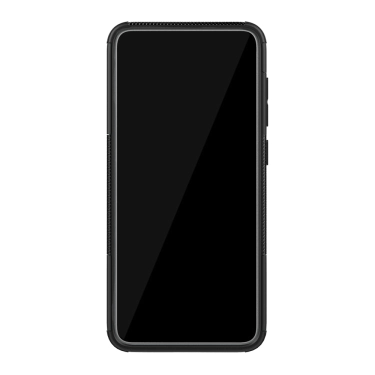 Shockproof  PC + TPU Tire Pattern Case for Galaxy A70, with Holder