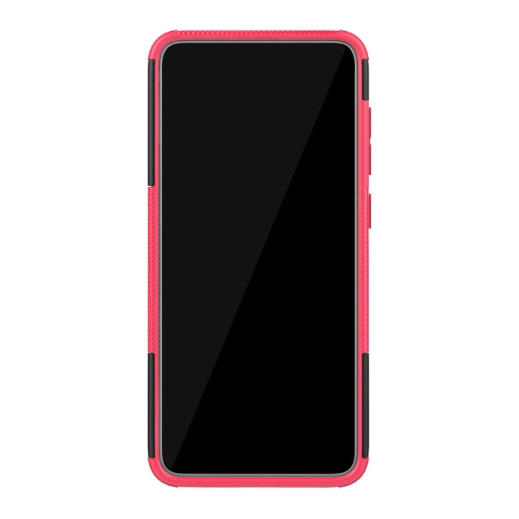 Shockproof  PC + TPU Tire Pattern Case for Galaxy A70, with Holder