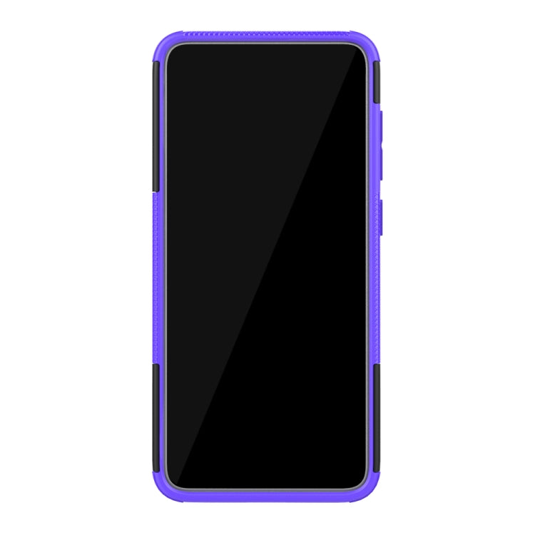 Shockproof  PC + TPU Tire Pattern Case for Galaxy A70, with Holder