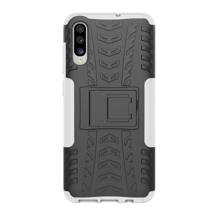 Shockproof  PC + TPU Tire Pattern Case for Galaxy A70, with Holder