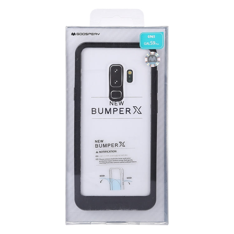 GOOSPERY New Bumper X for Galaxy S9+ PC + TPU Shockproof Hard Protective Back Case