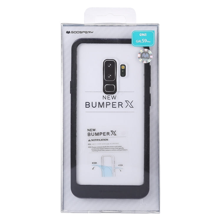 GOOSPERY New Bumper X for Galaxy S9+ PC + TPU Shockproof Hard Protective Back Case