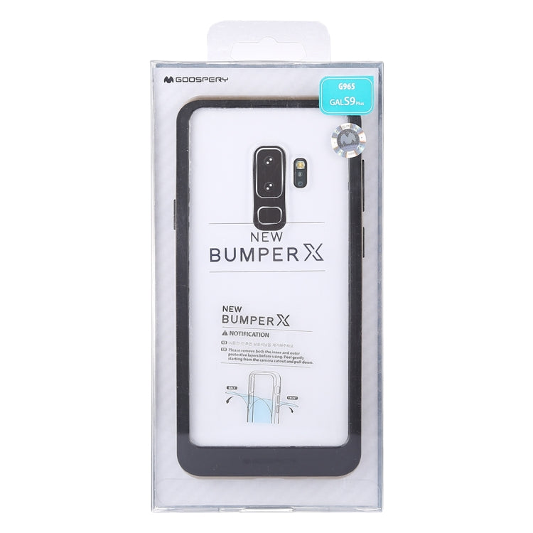 GOOSPERY New Bumper X for Galaxy S9+ PC + TPU Shockproof Hard Protective Back Case