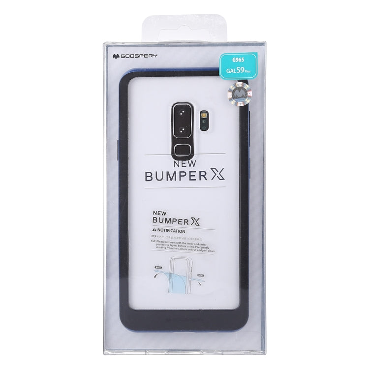 GOOSPERY New Bumper X for Galaxy S9+ PC + TPU Shockproof Hard Protective Back Case