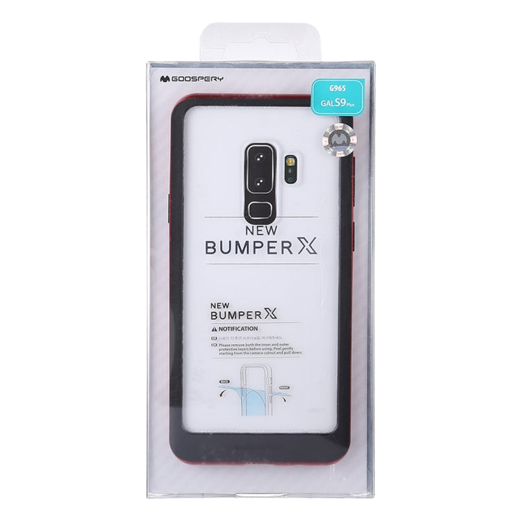 GOOSPERY New Bumper X for Galaxy S9+ PC + TPU Shockproof Hard Protective Back Case