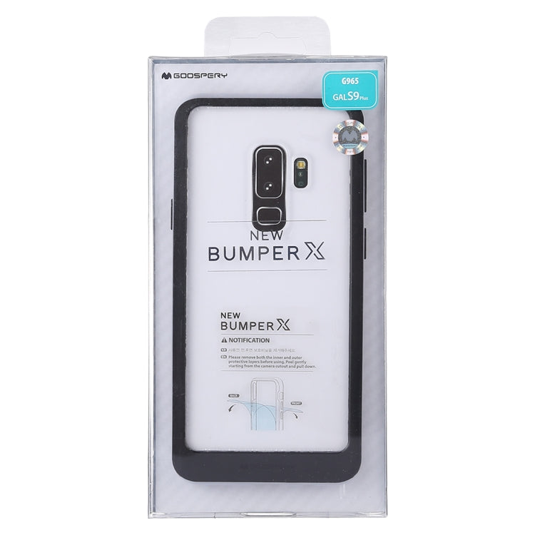 GOOSPERY New Bumper X for Galaxy S9+ PC + TPU Shockproof Hard Protective Back Case