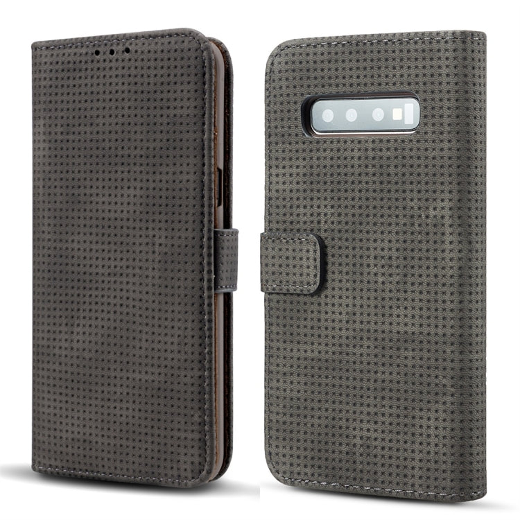 Mesh Breathable Horizontal Flip Leather Case for Galaxy S10, with Card Slot & Holder & Wallet & Photo Frame