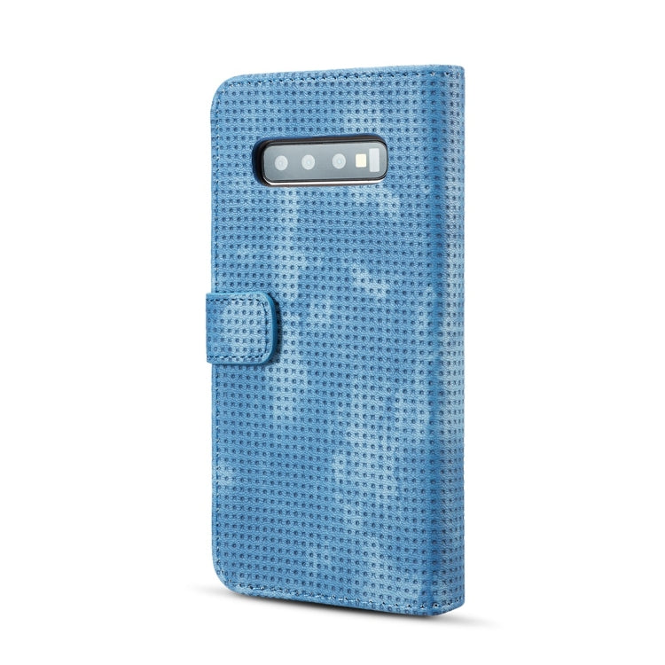 Mesh Breathable Horizontal Flip Leather Case for Galaxy S10, with Card Slot & Holder & Wallet & Photo Frame