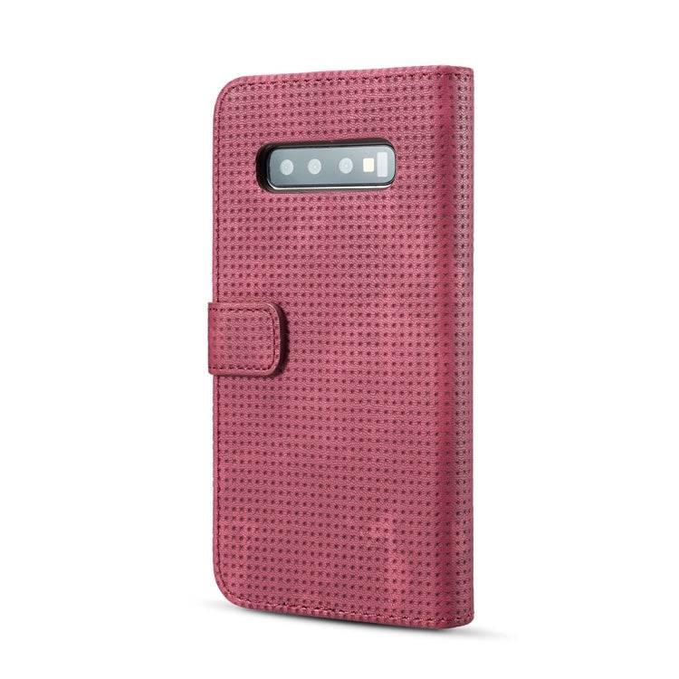 Mesh Breathable Horizontal Flip Leather Case for Galaxy S10, with Card Slot & Holder & Wallet & Photo Frame