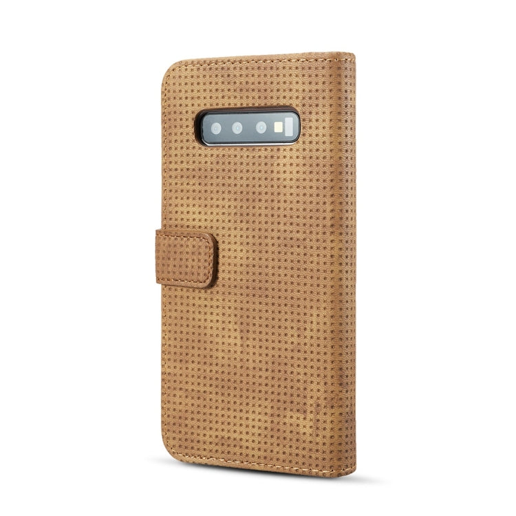 Mesh Breathable Horizontal Flip Leather Case for Galaxy S10, with Card Slot & Holder & Wallet & Photo Frame