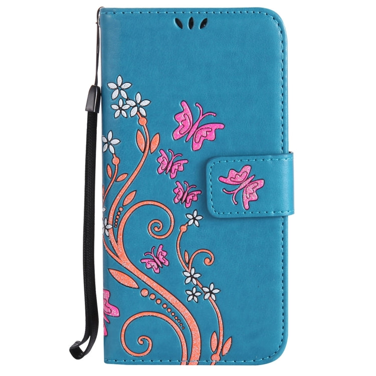 For Galaxy S8 Pressed Flowers Butterfly Pattern Horizontal Flip Leather Case with Holder & Card Slots & Wallet & Lanyard