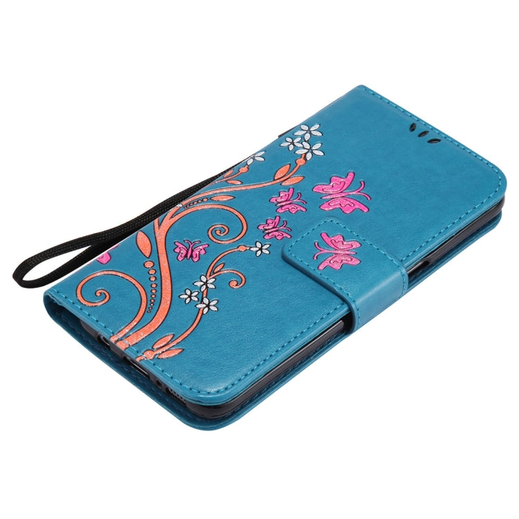 For Galaxy S8 Pressed Flowers Butterfly Pattern Horizontal Flip Leather Case with Holder & Card Slots & Wallet & Lanyard