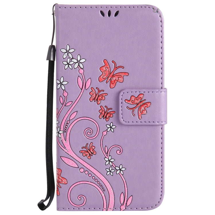 For Galaxy S8 Pressed Flowers Butterfly Pattern Horizontal Flip Leather Case with Holder & Card Slots & Wallet & Lanyard