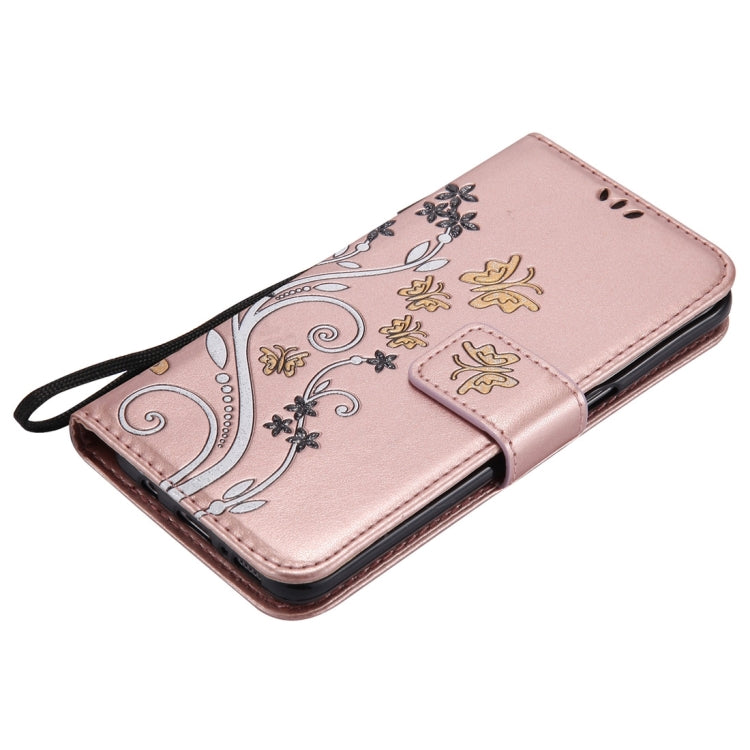For Galaxy S8 Pressed Flowers Butterfly Pattern Horizontal Flip Leather Case with Holder & Card Slots & Wallet & Lanyard