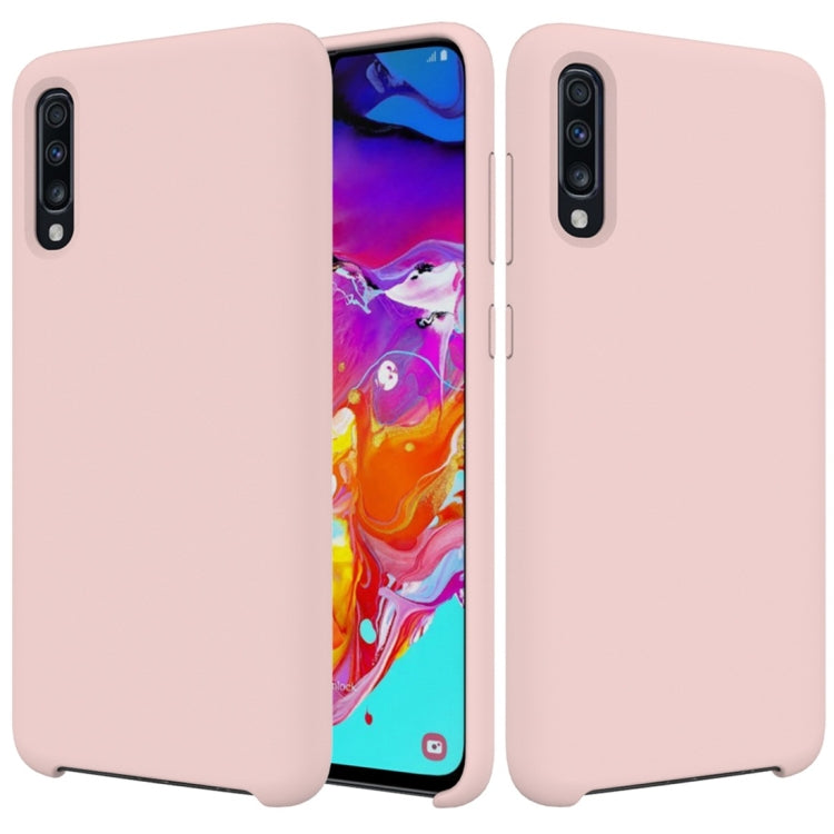 Solid Color Liquid Silicone Dropproof Protective Case for Galaxy A70