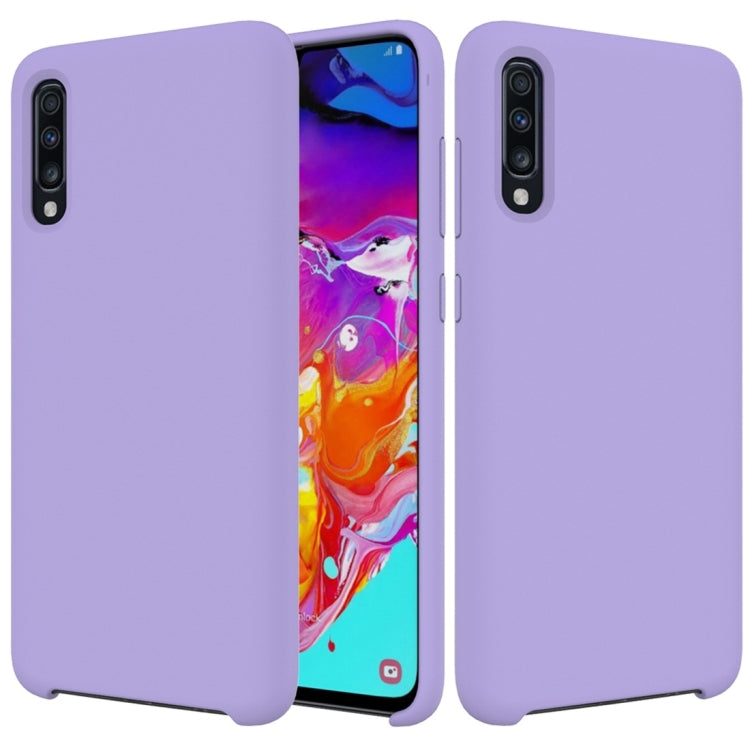 Solid Color Liquid Silicone Dropproof Protective Case for Galaxy A70