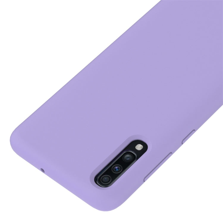 Solid Color Liquid Silicone Dropproof Protective Case for Galaxy A70