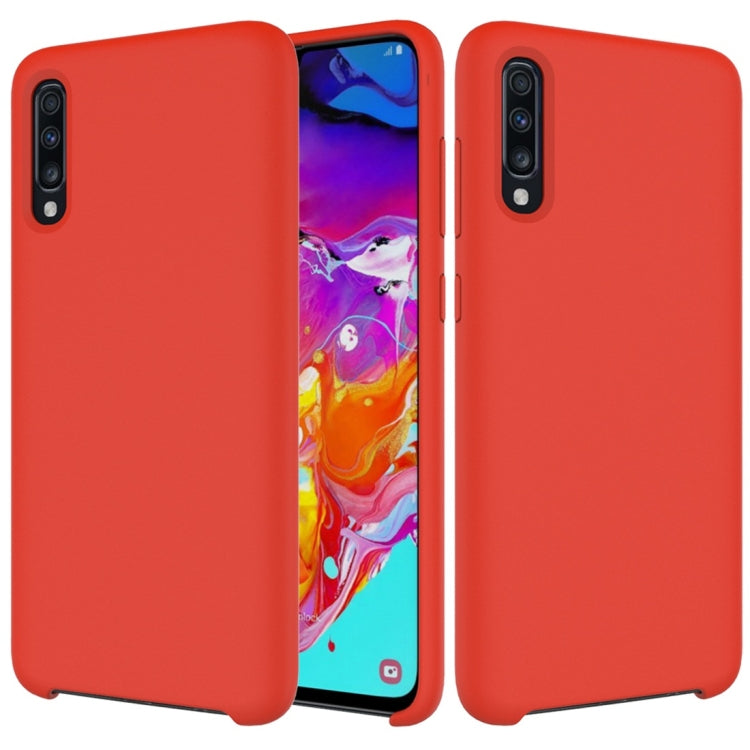Solid Color Liquid Silicone Dropproof Protective Case for Galaxy A70