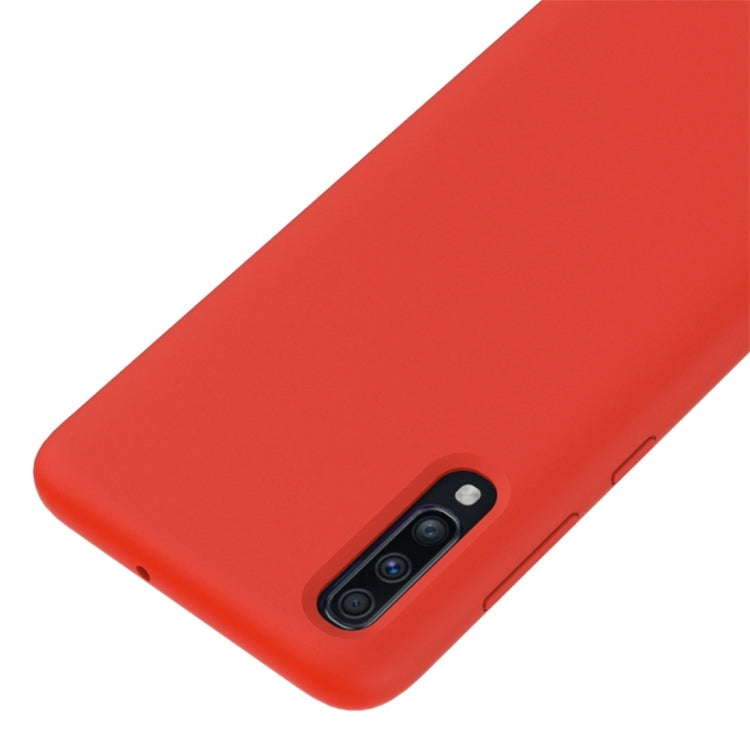 Solid Color Liquid Silicone Dropproof Protective Case for Galaxy A70