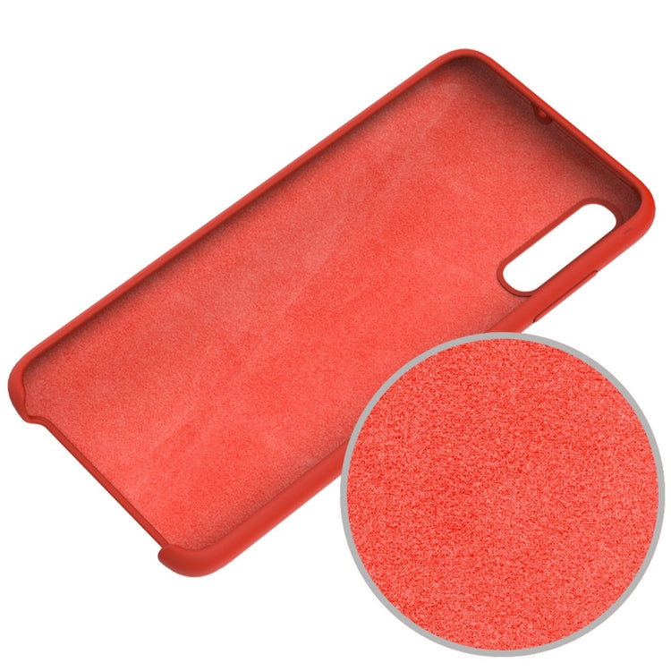 Solid Color Liquid Silicone Dropproof Protective Case for Galaxy A70