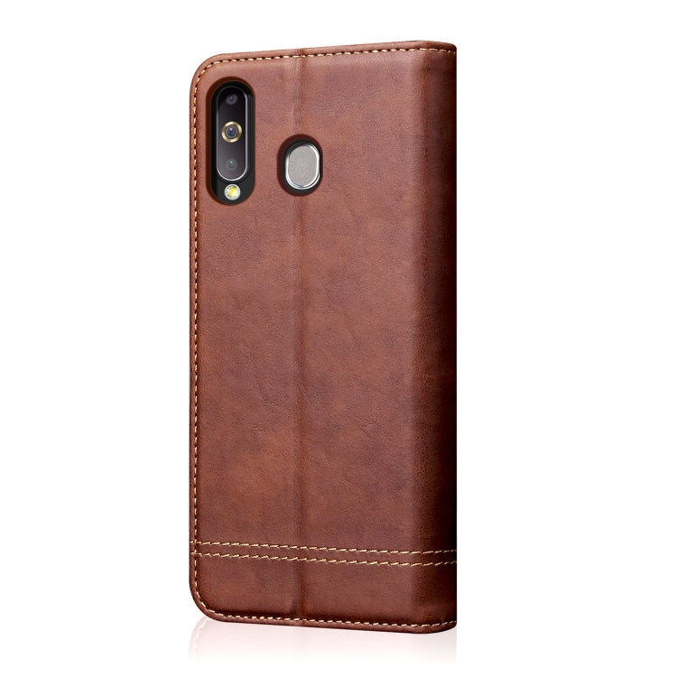 Casual Style Retro Crazy Horse Texture Horizontal Flip Leather Case for Galaxy A8s, with Card Slots & Holder & Wallet