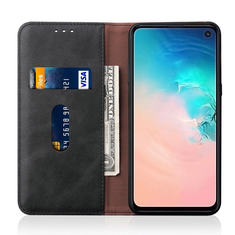 Casual Style Retro Crazy Horse Texture Horizontal Flip Leather Case for Galaxy S10e, with Card Slots & Holder & Wallet