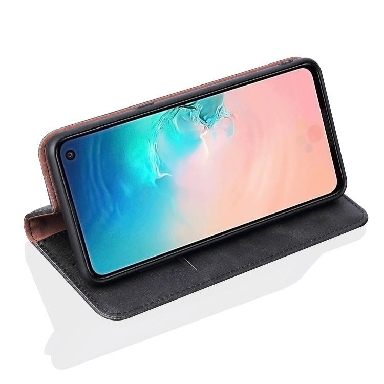 Casual Style Retro Crazy Horse Texture Horizontal Flip Leather Case for Galaxy S10e, with Card Slots & Holder & Wallet
