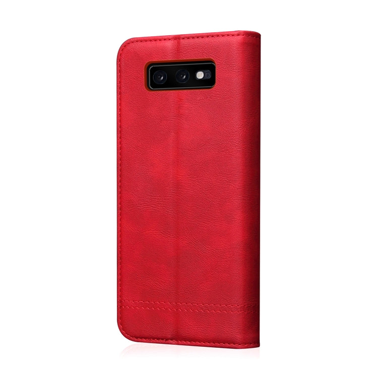 Casual Style Retro Crazy Horse Texture Horizontal Flip Leather Case for Galaxy S10e, with Card Slots & Holder & Wallet