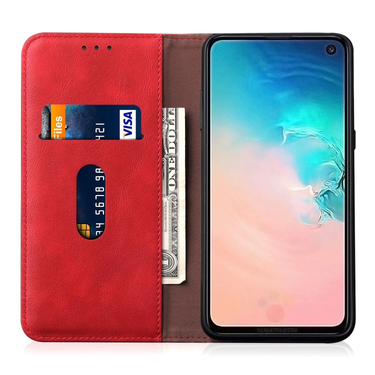 Casual Style Retro Crazy Horse Texture Horizontal Flip Leather Case for Galaxy S10e, with Card Slots & Holder & Wallet