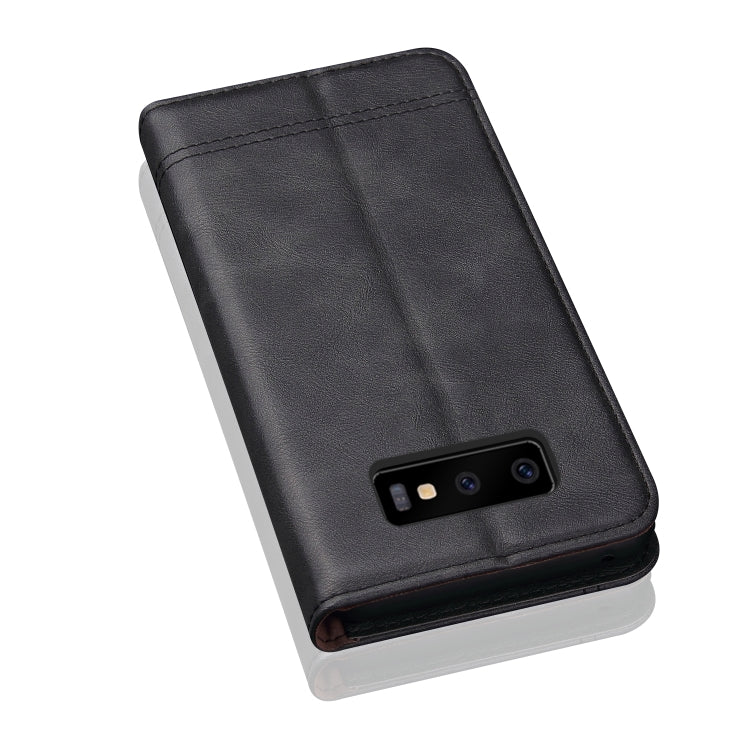 Casual Style Retro Crazy Horse Texture Horizontal Flip Leather Case for Galaxy S10, with Card Slots & Holder & Wallet