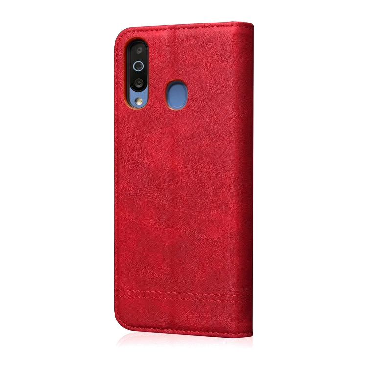 Casual Style Retro Crazy Horse Texture Horizontal Flip Leather Case for Galaxy M30, with Card Slots & Holder & Wallet