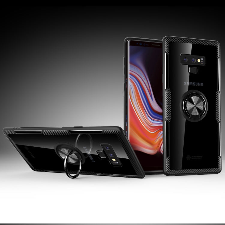 Scratchproof TPU + Acrylic Ring Bracket Protective Case for Galaxy Note 9