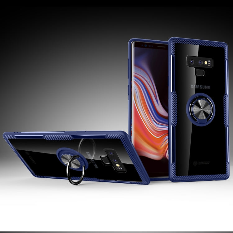 Scratchproof TPU + Acrylic Ring Bracket Protective Case for Galaxy Note 9
