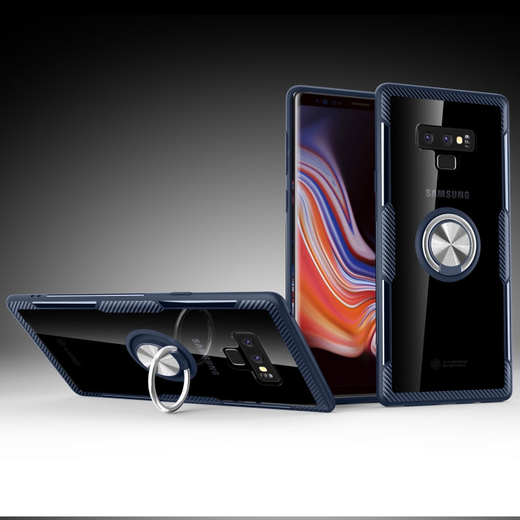 Scratchproof TPU + Acrylic Ring Bracket Protective Case for Galaxy Note 9