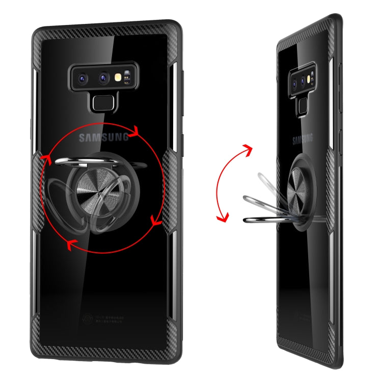 Scratchproof TPU + Acrylic Ring Bracket Protective Case for Galaxy Note 9